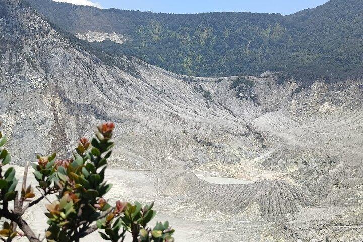Volcano and Domas Crater of Hot Stony Bubble from Jakarta Lunch