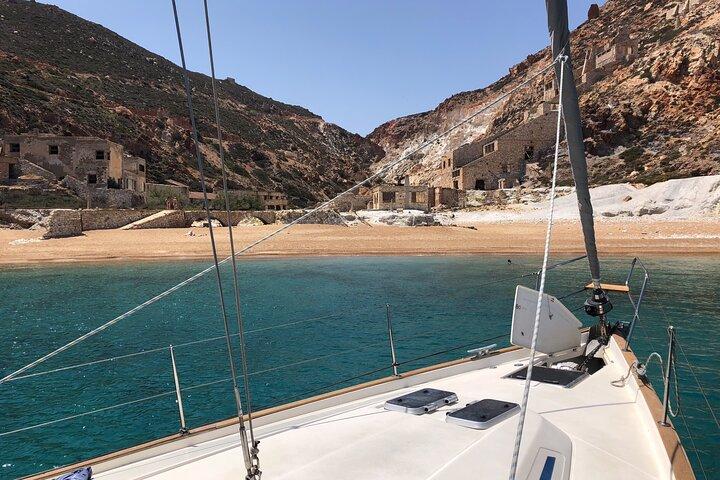 Full Day Boat Tour Around Milos and Poliegos