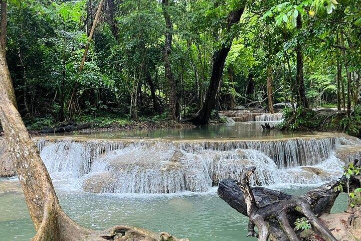 Bangkok Erawan Waterfall River Kwai and Death Railway Tour
