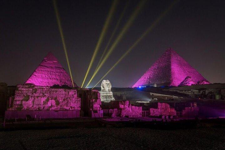 Sound and Light Show of Pyramids in Cairo with Private Transfer