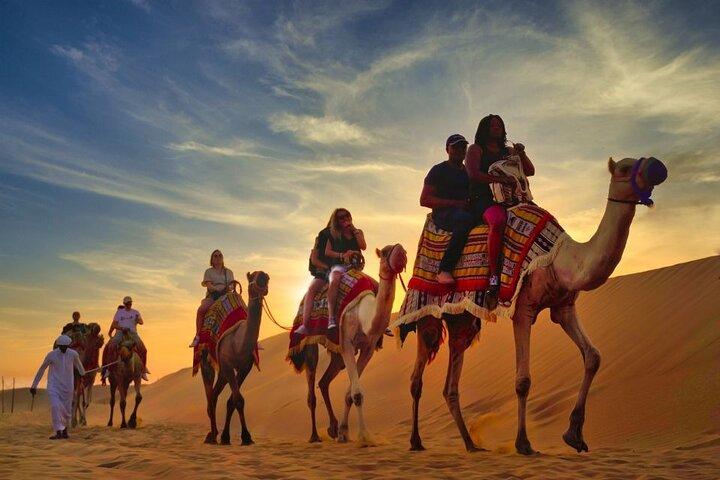 Dubai Evening Desert Safari Dune Bashing, BBQ Dinner & Live Shows