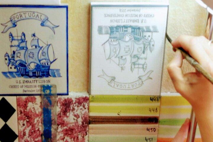 From Lisbon Private Portuguese Tiles Tour with Workshop
