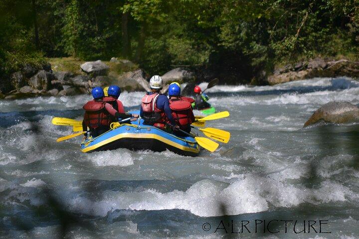 Rafting at the foot of Mont Blanc in Chamonix
