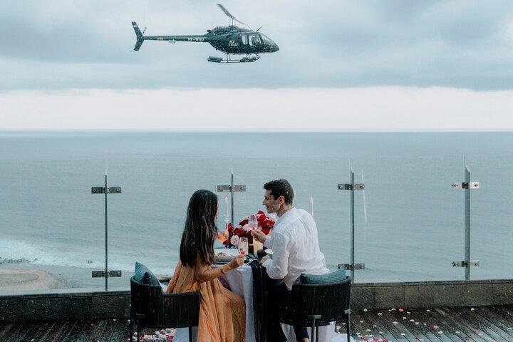 Love in the Air ; Romantic Flight above Bali South coastline