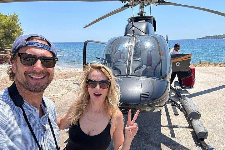 Private Helicopter Transfer from Athens to Santorini
