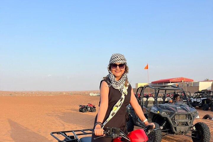 Morning Red Dune Desert Safari Camel Ride and Sandboarding