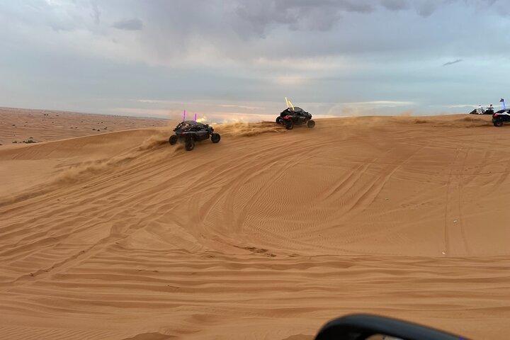 Morning Red Dune Desert Safari Camel Ride and Sandboarding