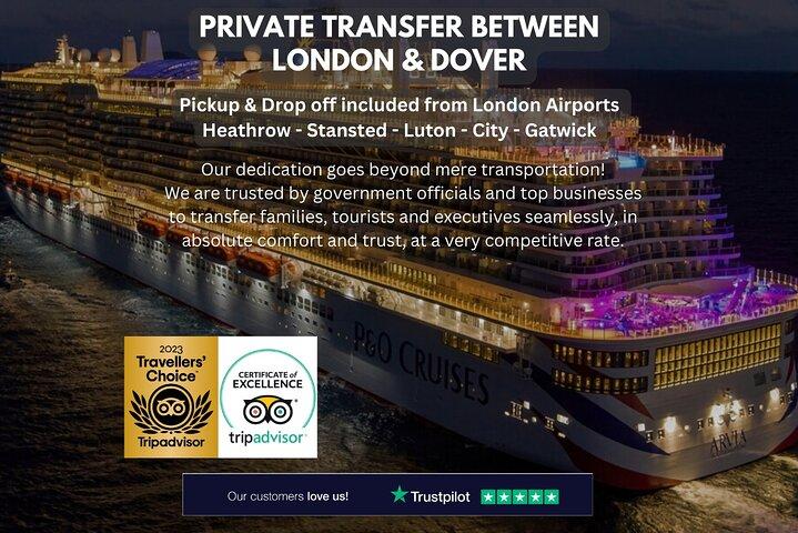 Private Transfer between London & Dover - Cruise Terminal / Hotel