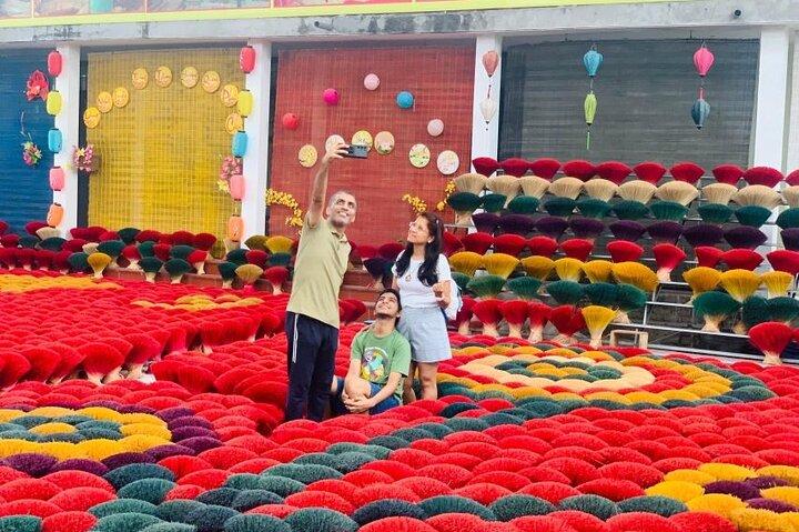 From Hanoi: Incense Village, Conical Hat and HaThai Art Tour