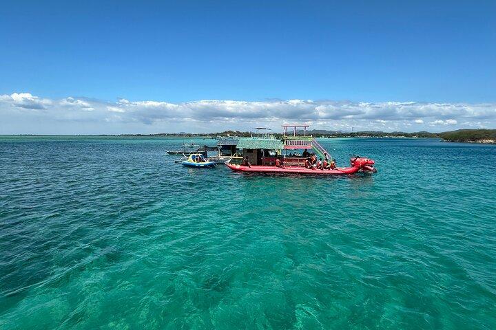 Little Boracay Beach w/ Floating Bamboo Cottage & Picnic Lunch