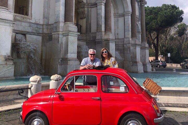 Rome Fiat 500 Vintage tour