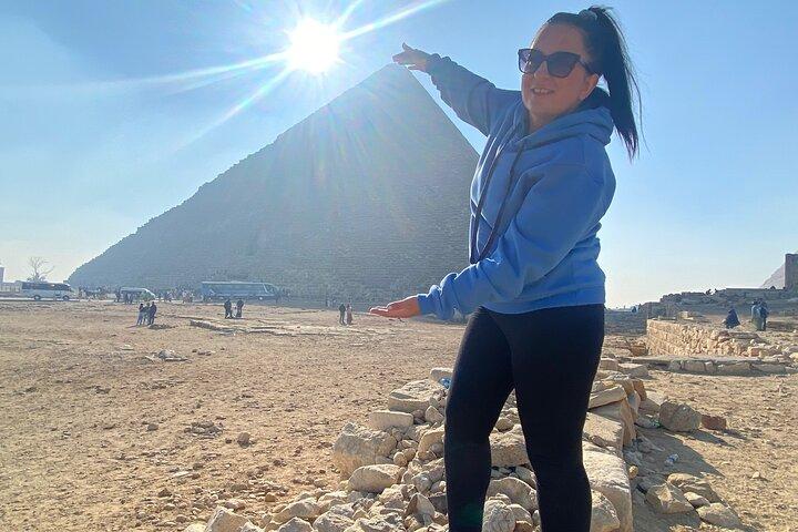 Private Tour Giza pyramids, Sakkara Pyramid, Memphis Old City, lunch, camel ride