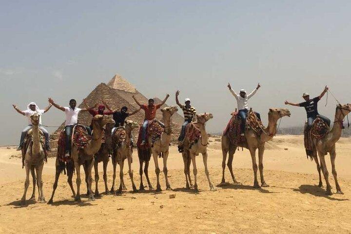 Guide on site Tour to Giza Pyramids with Camel Ride