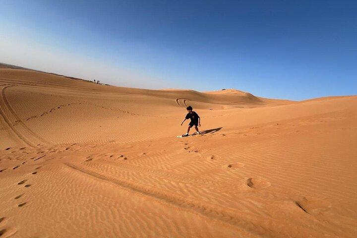 Private Red Dune Desert Safari Camel Ride Premium BBQ Dinner