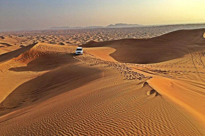 Private Red Dune Desert Safari Camel Ride Premium BBQ Dinner