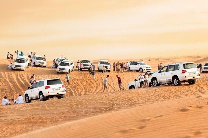 Desert Safari, Quad Bike, Camel Ride, W/BBQ Dinner & Sandboarding
