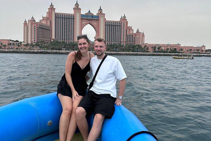 45-Min Speedboat Tour: Burj Al Arab, Burj Khalifa & Ice Cream!