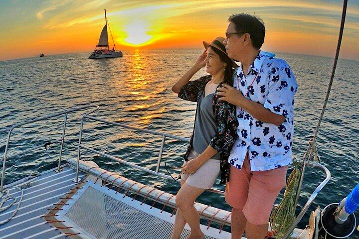 Phuket: Coral Island Trip and SunSet Cruise by Catamaran Yatch