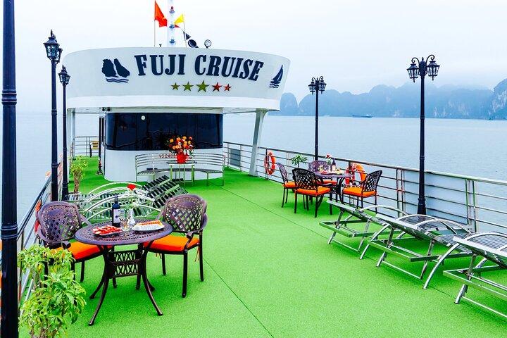 VIP Ha Long Bay 6 hour FUJI cruise with latest luxury cruise ship + limousine + highway + dinner for Japanese only