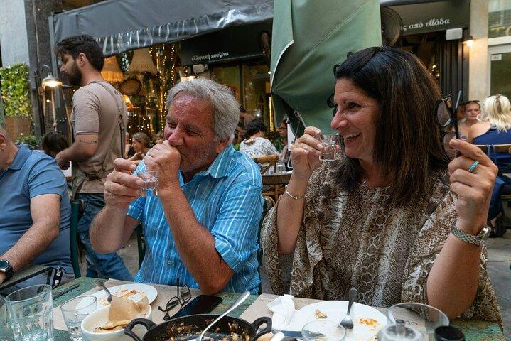 Private Athens By Night Food Tour & Wine Tasting of 5 Varieties