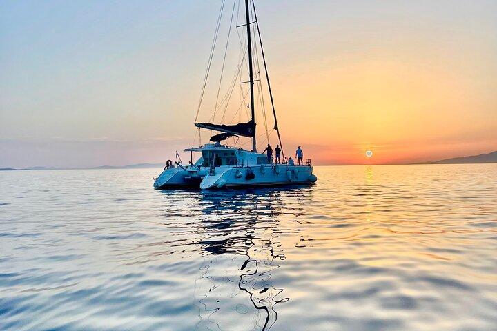 Mykonos Catamaran Cruise with Meal Drinks and Sup