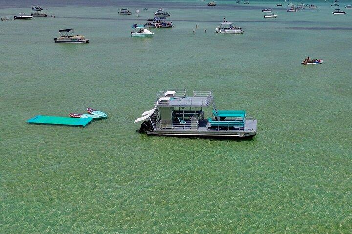Private Crab Island Slide Pontoon Charter w/Restroom (Up to 12)