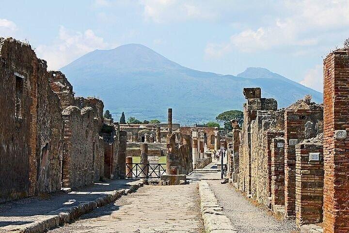 Pompeii-Vesuvius Combined Tour with Lunch and Wine Tasting