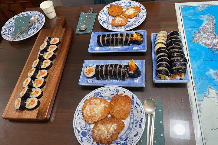 Korean Grandma Cooking Class l Gimbap & Kimchi Pancake l Seoul