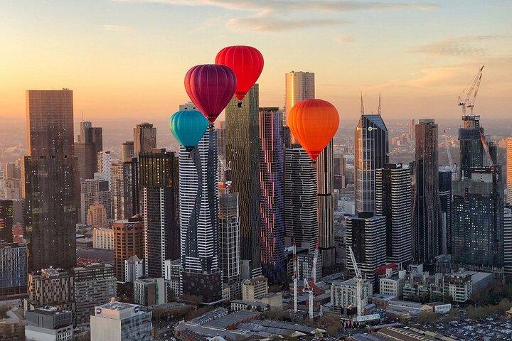 Melbourne City Sunrise Hot Air Balloon Flight with GoPro Photos