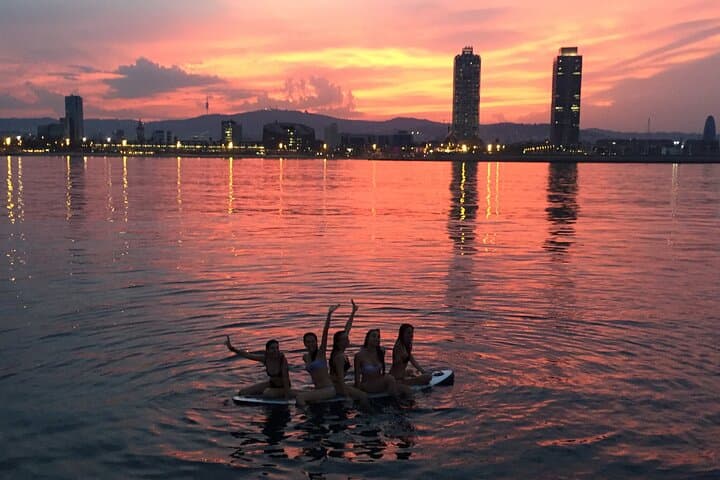 Sunset at PREMIUM Boat in Barcelona