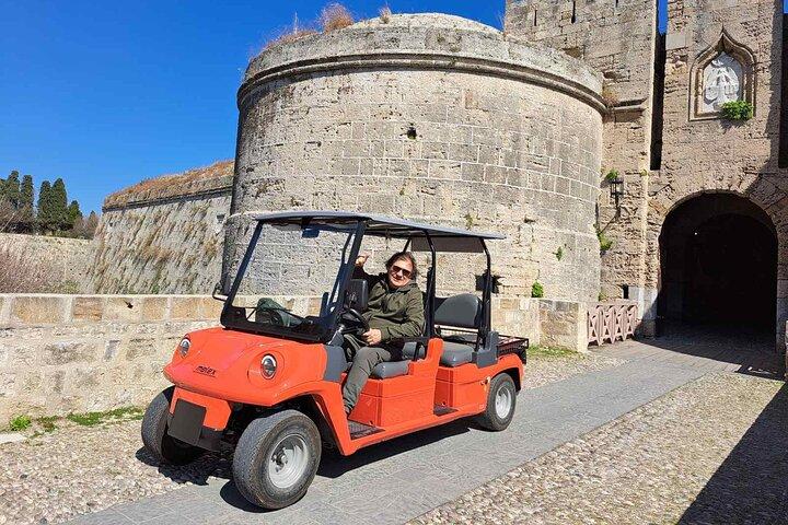 Guided Private Golf Cart Tour in Old Town of Rhodes