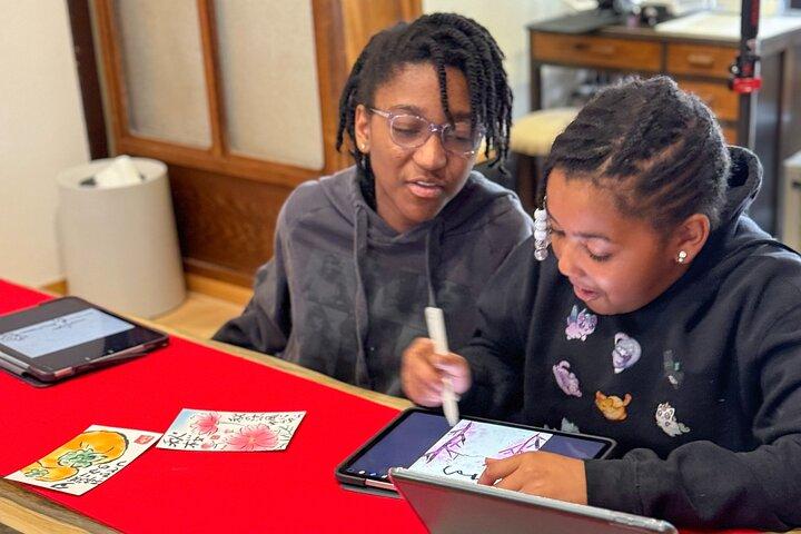 Calligraphy & Digital Art Workshop in Kyoto