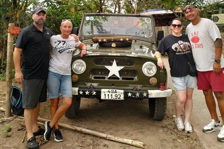 Hanoi Jeep Tour with sightseeing, street food and train street