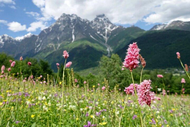 Causacus mountains at Majestic SVANETI and MESTIA from Kutaisi