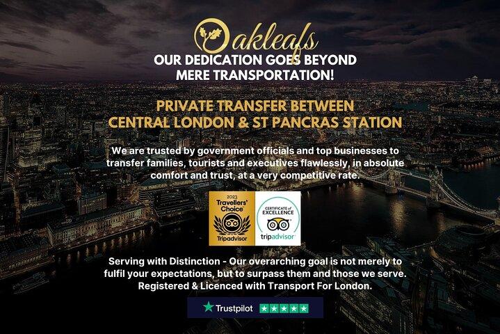 St Pancras International Station Chauffeur/ Taxi - Central London