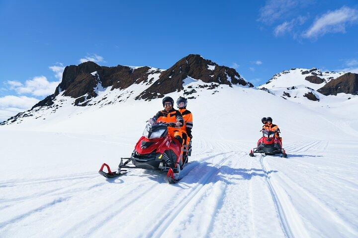 Glacier Snowmobiling and Natural Ice Cave Tour from Reykjavik