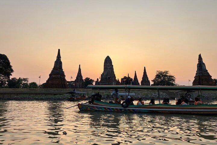 Ayutthaya Sunset Temples Trip from Bangkok with River Boat Ride