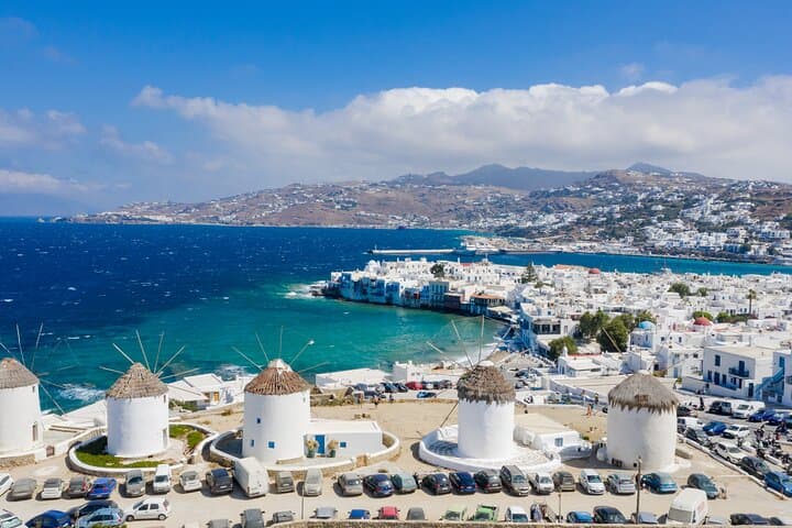 Mykonos & Santorini from Athens