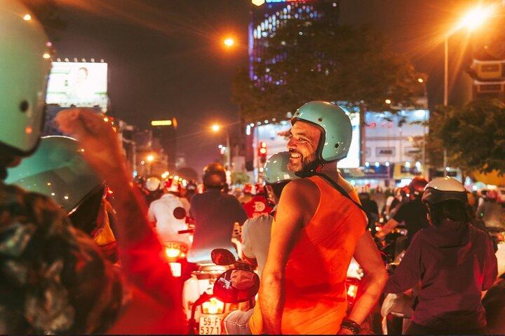 Night Food Tour in Saigon By Scooter