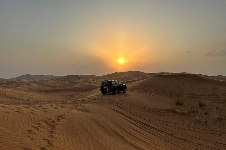 Desert Safari with 30 minutes Buggy Ride with Camel Ride & Dinner