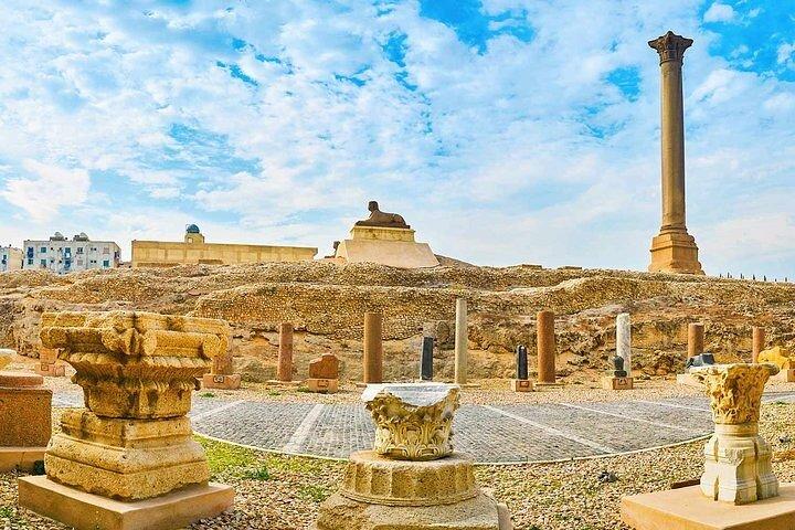10 hours private tour excursion Alexanderia from Cairo