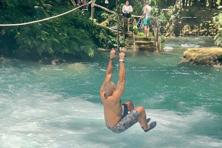 Dunn's River Park & Blue Hole Waterfall Combo from Montego Bay