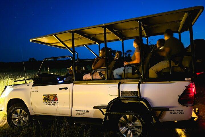 Night Game Drive in Zambezi National Park and Victoria Falls