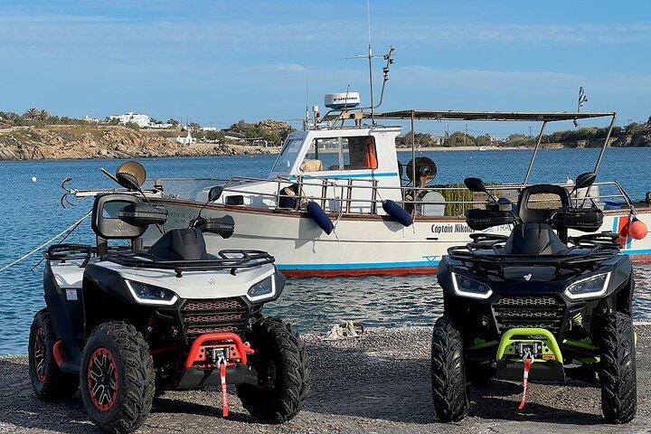 Discover Mykonos ATV Tour with 650cc Quads