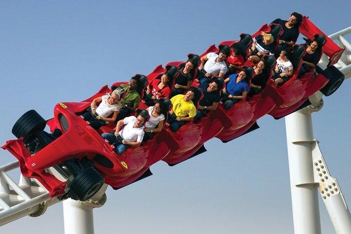 Ferrari world 1/2/3 park tickets options abu dhabi