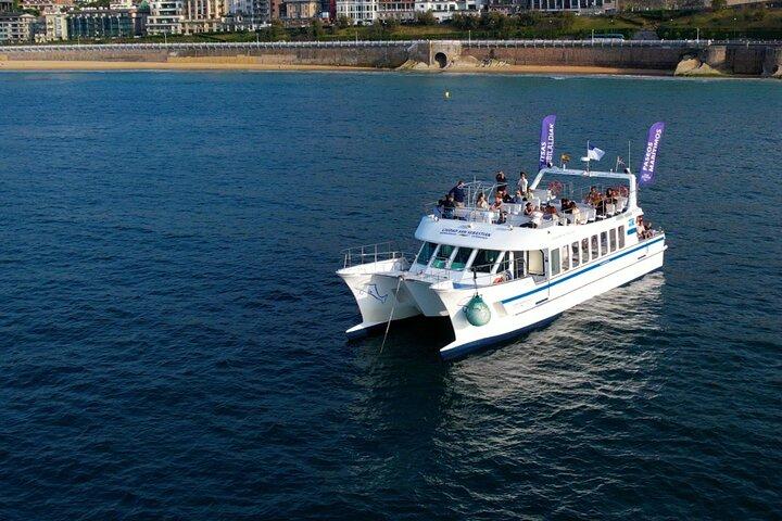 Hybrid Catamaran Ride: La Concha and Costa de San Sebastian