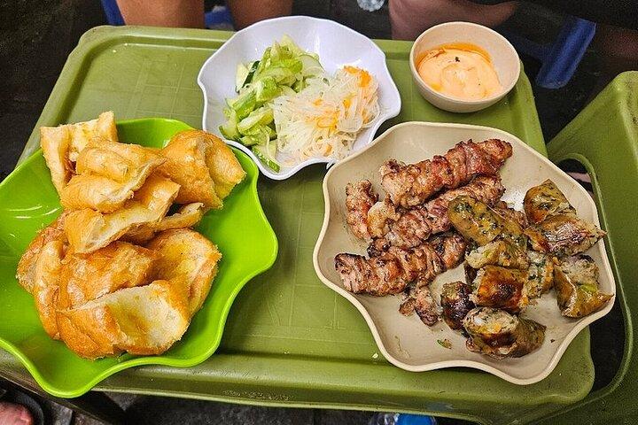 Hanoi Walking Street Food Tour with Train Street