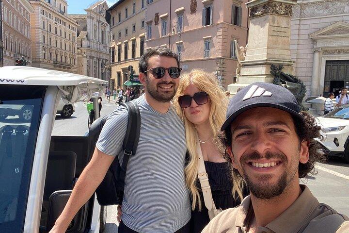 Twilight Magic: Private Golf Cart Tour of Rome with Aperitivo