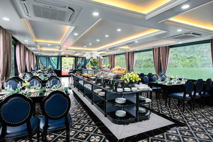 From Hanoi : 5 Star Pamela Cruise Luxury Day Tour in Halong Bay