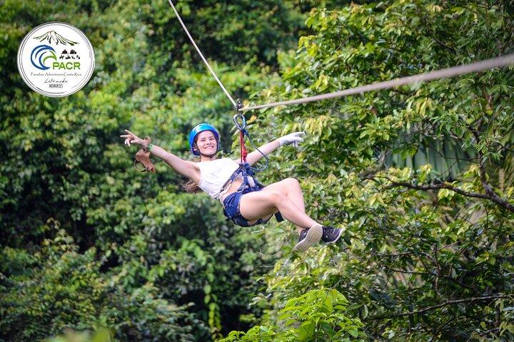 7-Cable Zipline Canopy Tour Over La Fortuna Waterfall